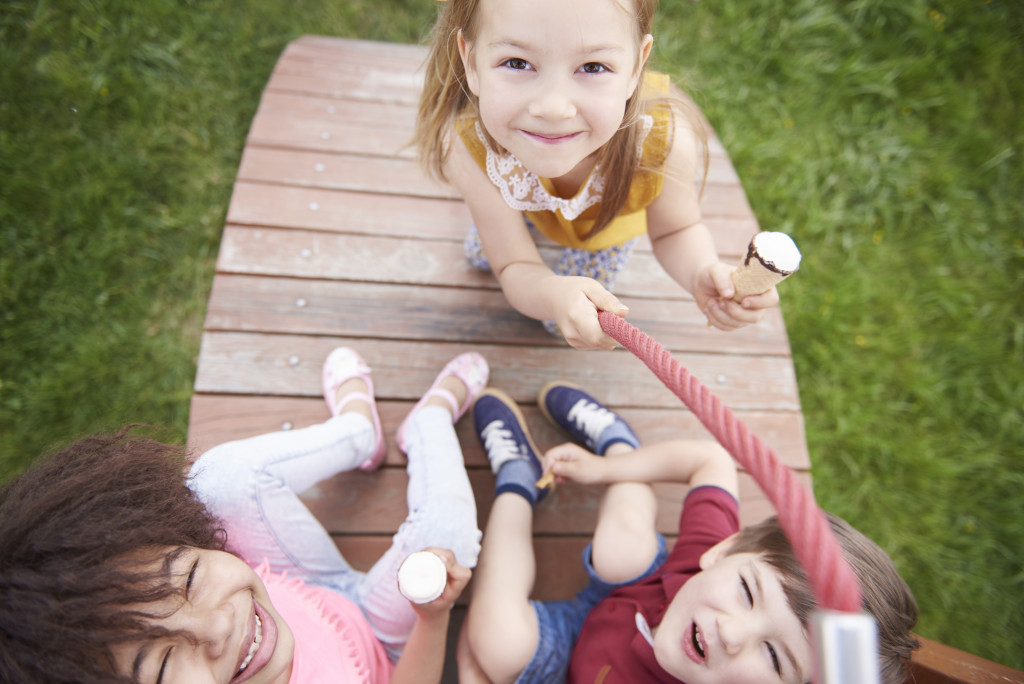 kids at the park playing