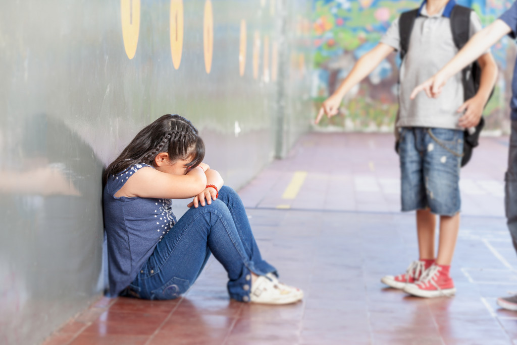 school bullying, little girl crying